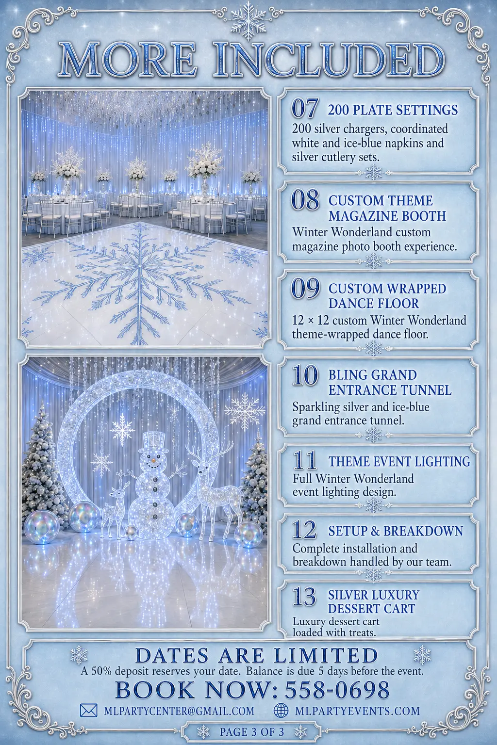 The Winter Wonderland Experience package — page 3 of 3