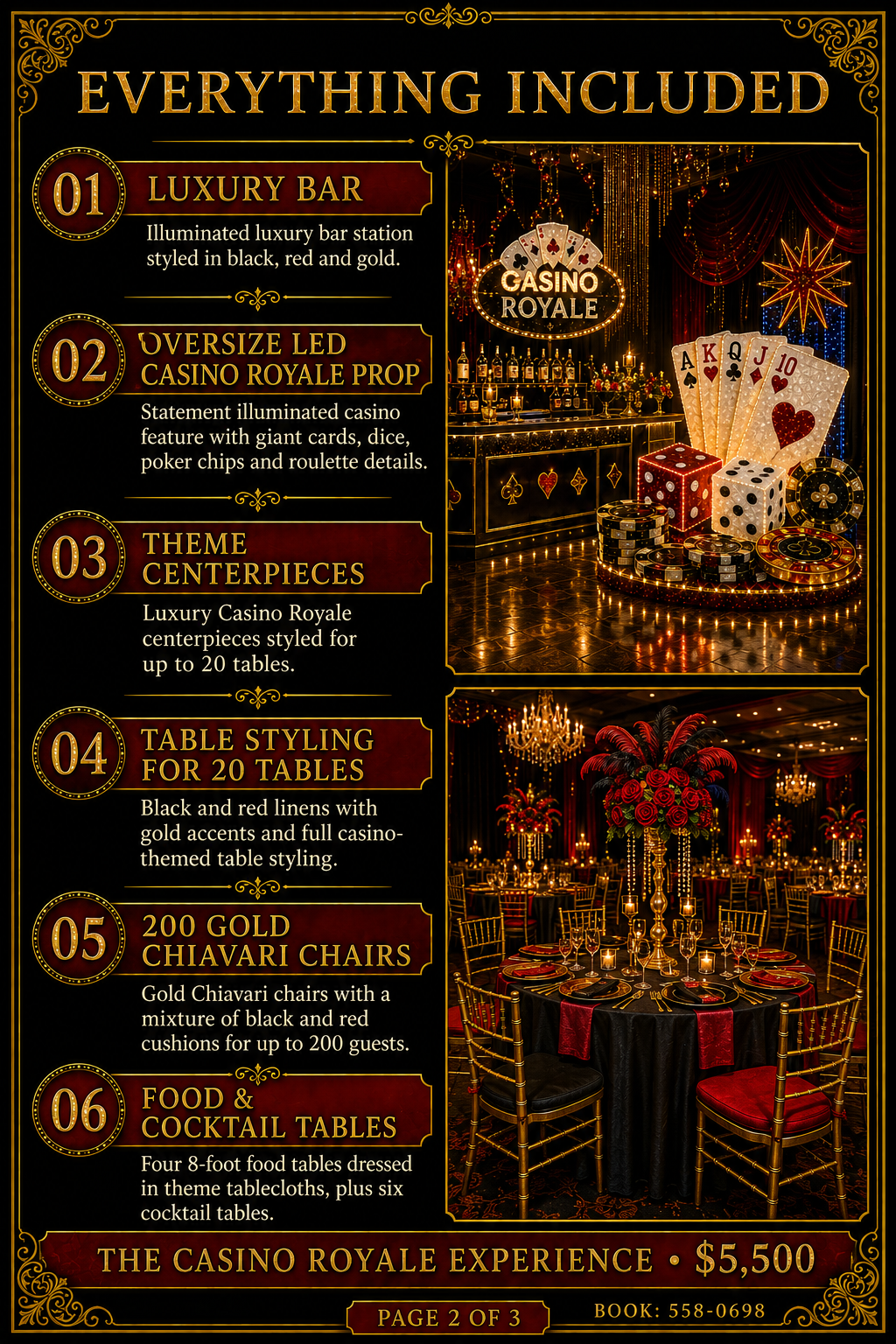 The Casino Royale Experience package — page 2 of 3